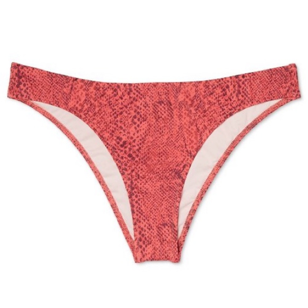 NWT Women’s rust color, snake skin bikini bottoms